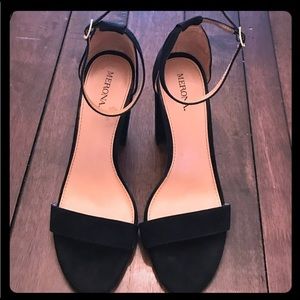 Merona black heels. Size 8.